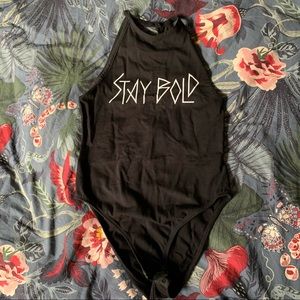 STAY BOLD bodysuit